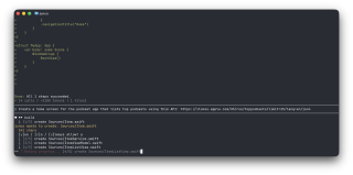 Screenshot of Junco in Ghostty